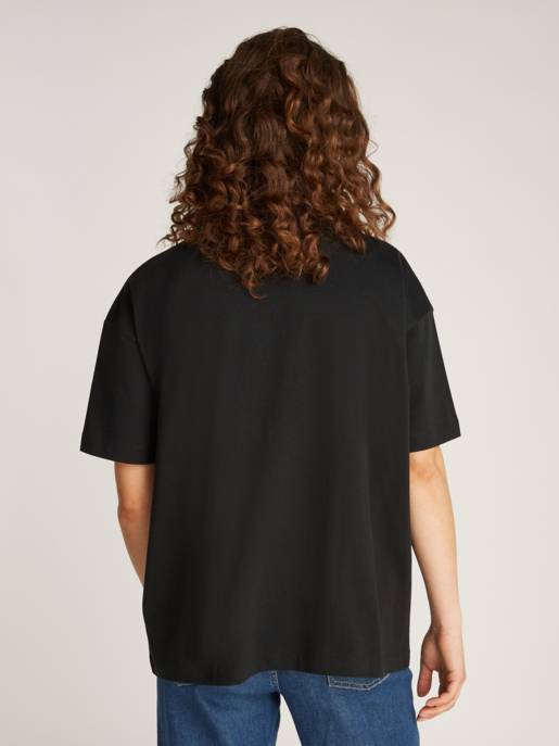 CALVIN KLEIN JEANS TEXTURED MONOLOGO BOYFRIEND TEE