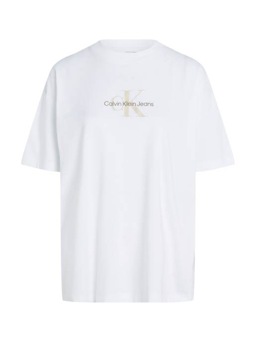 CALVIN KLEIN JEANS TEXTURED MONOLOGO BOYFRIEND TEE