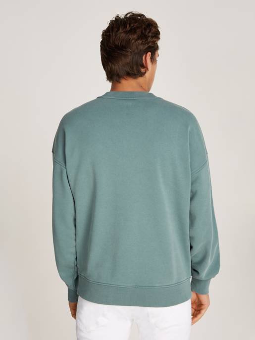 CALVIN KLEIN JEANS WASHED HEAVY CREW NECK