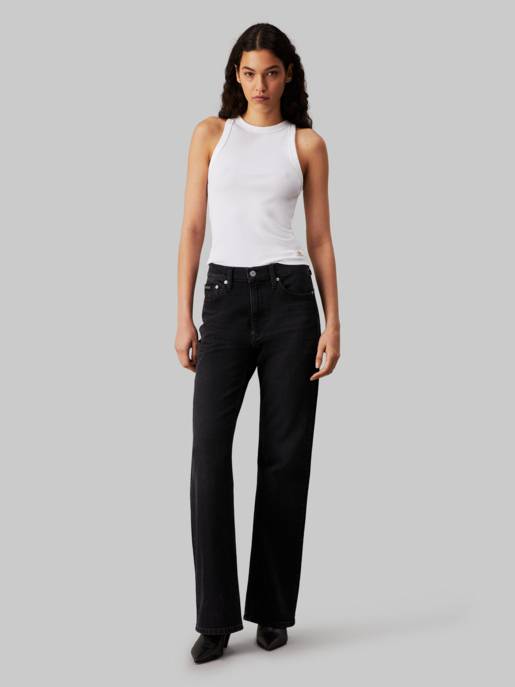 CALVIN KLEIN JEANS WOVEN LABEL TANK TOP