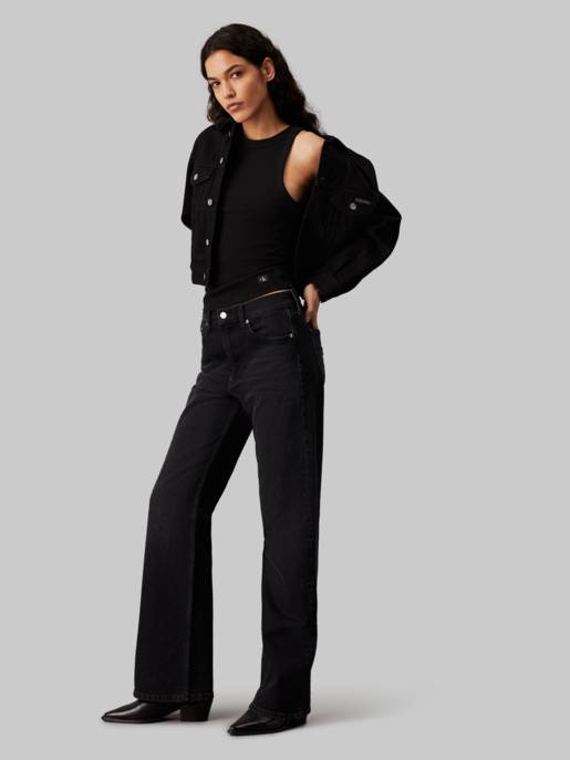 CALVIN KLEIN JEANS WOVEN LABEL TANK TOP