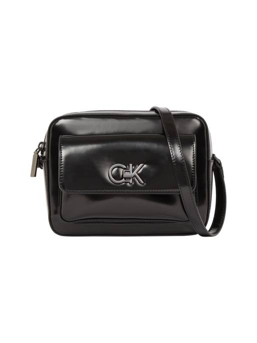CALVIN KLEIN RE-LOCK CAMERA BAG_SHINY