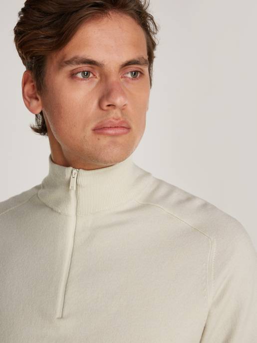 CALVIN KLEIN TECH MERINO STRETCH QUARTER ZIP