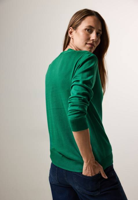 CECIL NOS_Basic Button Cardigan