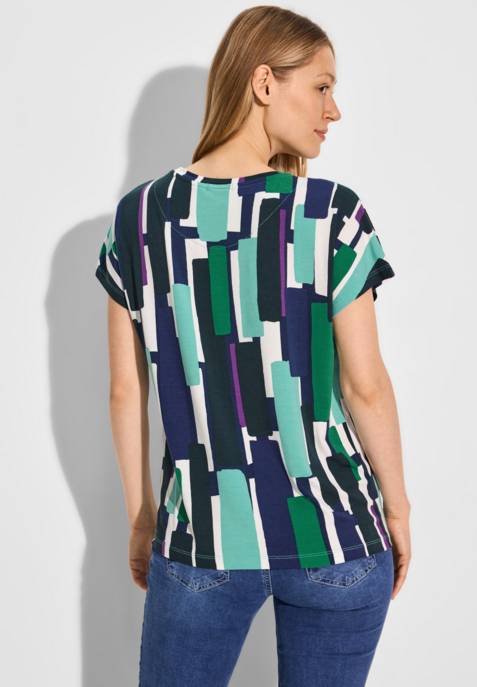 CECIL TOS Abstract Print Shirt