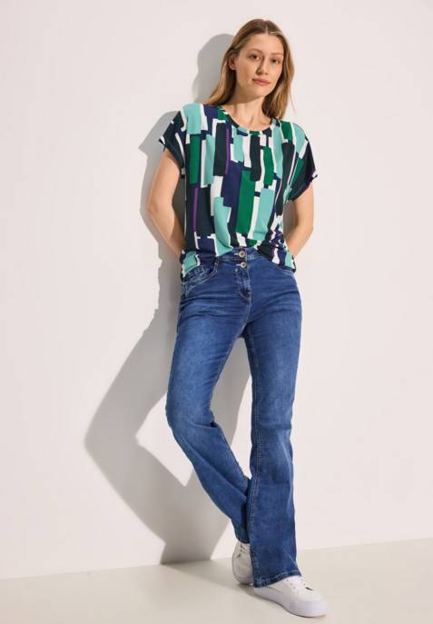 CECIL TOS Abstract Print Shirt