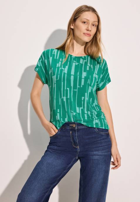 CECIL TOS Abstract Print Shirt
