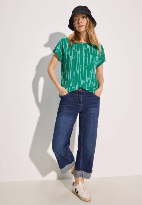 CECIL TOS Abstract Print Shirt