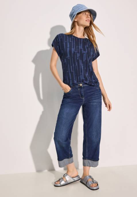 CECIL TOS Abstract Print Shirt
