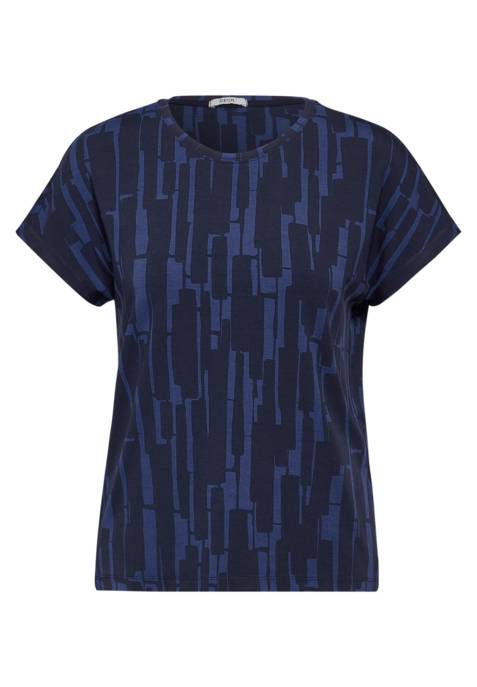 CECIL TOS Abstract Print Shirt