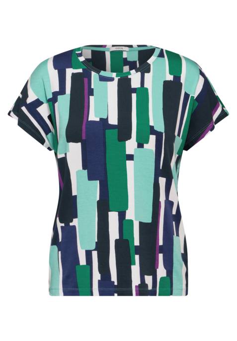 CECIL TOS Abstract Print Shirt