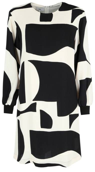CINQUE Grafisches Kleid mit Puffärmeln