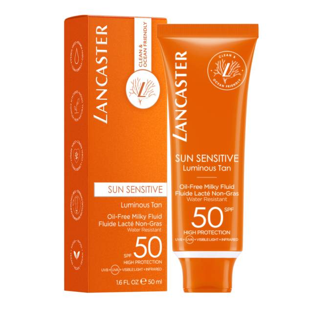 LANCASTER "Clean Sun Sensitive" Milky Fluid SPF 50 50 Ml