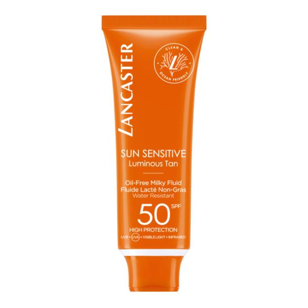 LANCASTER "Clean Sun Sensitive" Milky Fluid SPF 50 50 ml