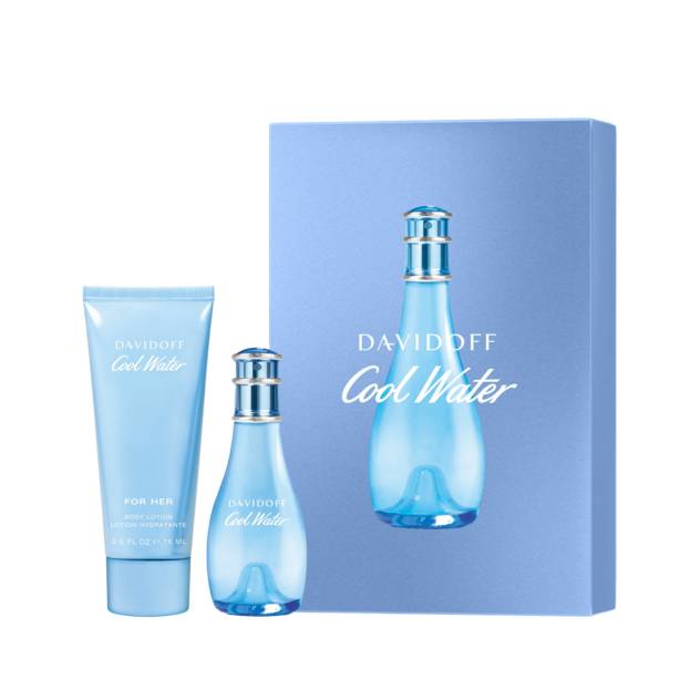 DAVIDOFF "Cool Water Woman" Set EdT 30 ml + Bodylotion 75 ml