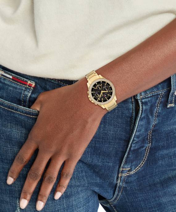 Tommy Hilfiger Damen Uhr Sportliches Design Edelstahl