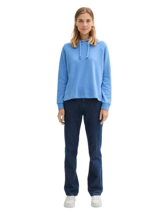 DENIM Tom Tailor Cozy Hoodie With Strings