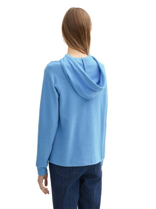 DENIM Tom Tailor Cozy Hoodie With Strings