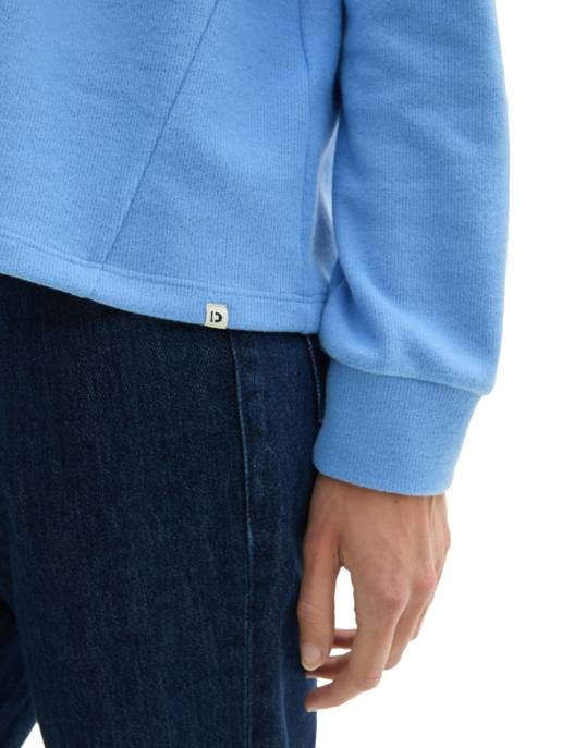 DENIM Tom Tailor Cozy Hoodie With Strings