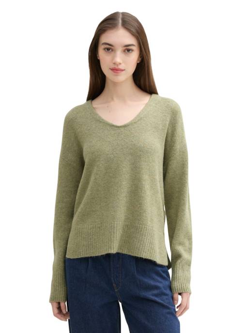 DENIM Tom Tailor Cozy V-neck Pullover
