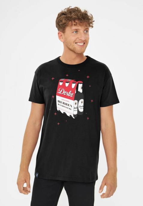 DERBE T-Shirt "Herrenhandtasche"