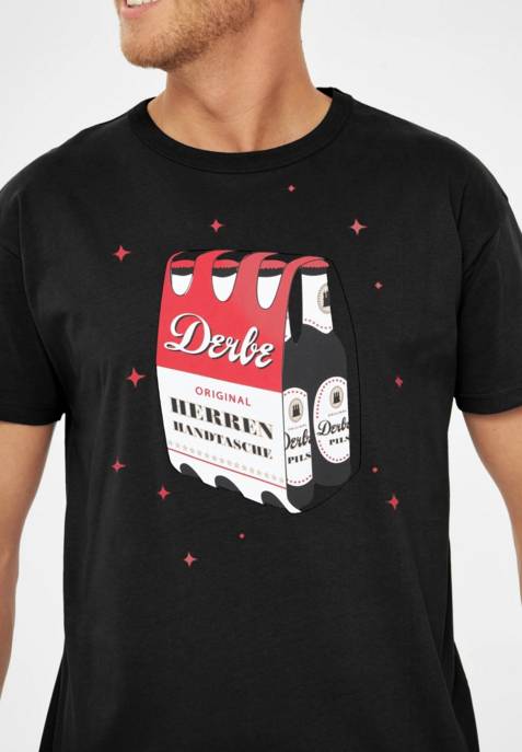 DERBE T-Shirt "Herrenhandtasche"
