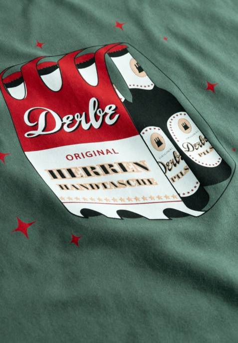 DERBE T-Shirt "Herrenhandtasche"