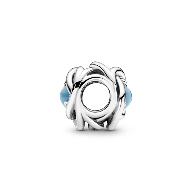 PANDORA Dezember Geburtsstein Türkis-Blauer Ewigkeitskreis Charm