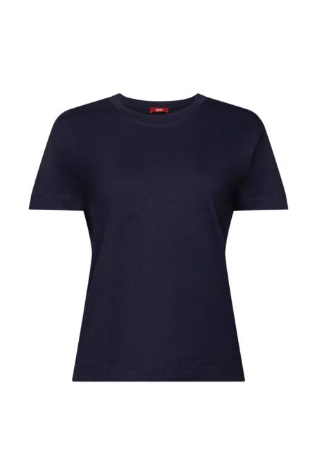 ESPRIT Baumwoll-T-Shirt mit Rundhalsausschnitt