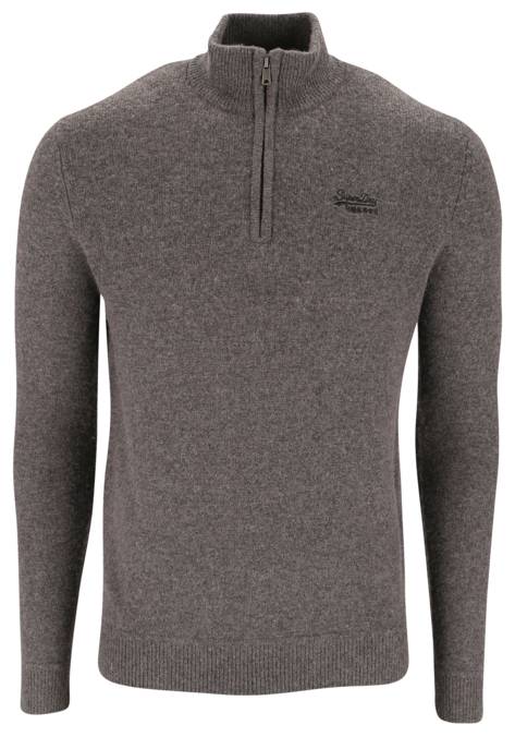SUPERDRY Essential Strickpullover Mit Halbem Zipper