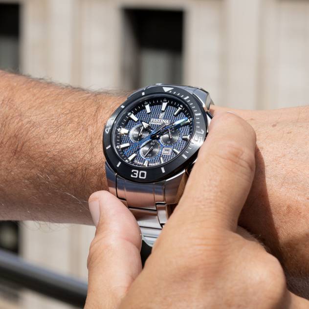 FESTINA Festina Chrono Bike Herren Uhr F20641/1 Edelstahl 316L Armband