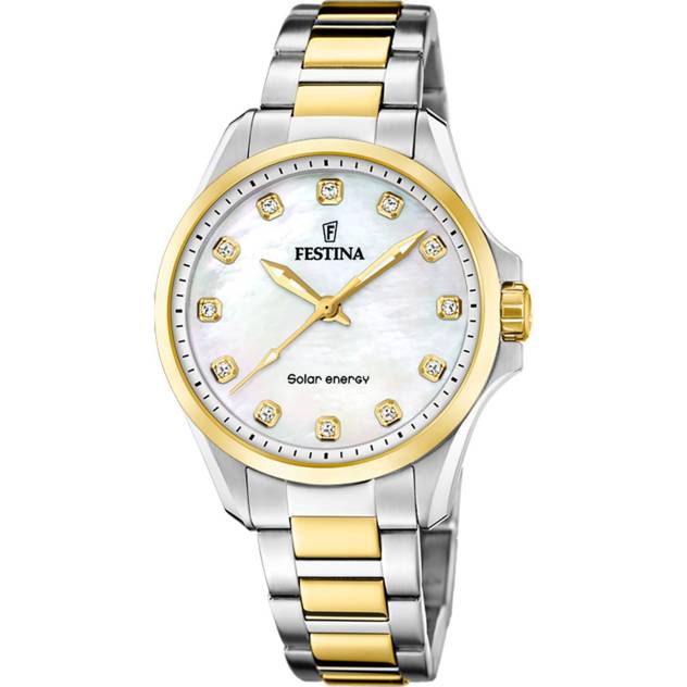 FESTINA Festina Damen Solar Energy F20654/2 Roségold Edelstahl