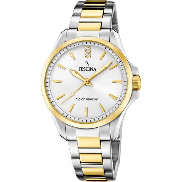 FESTINA Festina Damen Solar Energy F20655/2 Edelstahl