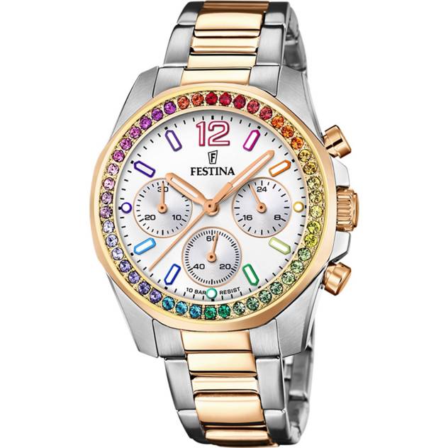 FESTINA Festina Damen Uhr F20608/2 Edelstahl Armband