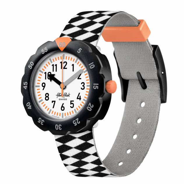 Flik Flak Uhr "Race Flag"