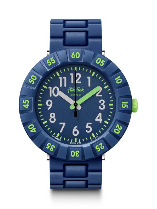 Flik Flak Uhr "Solar Dark Blue"