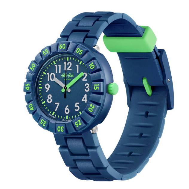 Flik Flak Uhr "Solar Dark Blue"