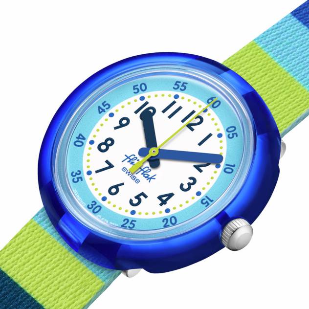 Flik Flak Uhr "Stripy Blue"