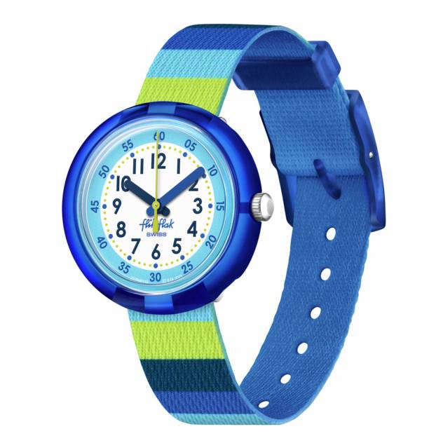 Flik Flak Uhr "Stripy Blue"
