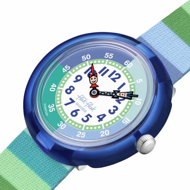Flik Flak Uhr "Stripy Green"