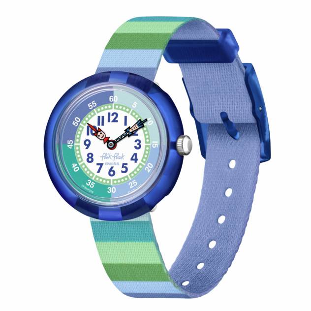 Flik Flak Uhr "Stripy Green"