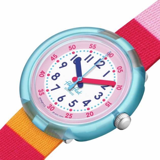 Flik Flak Uhr "Stripy Pink"