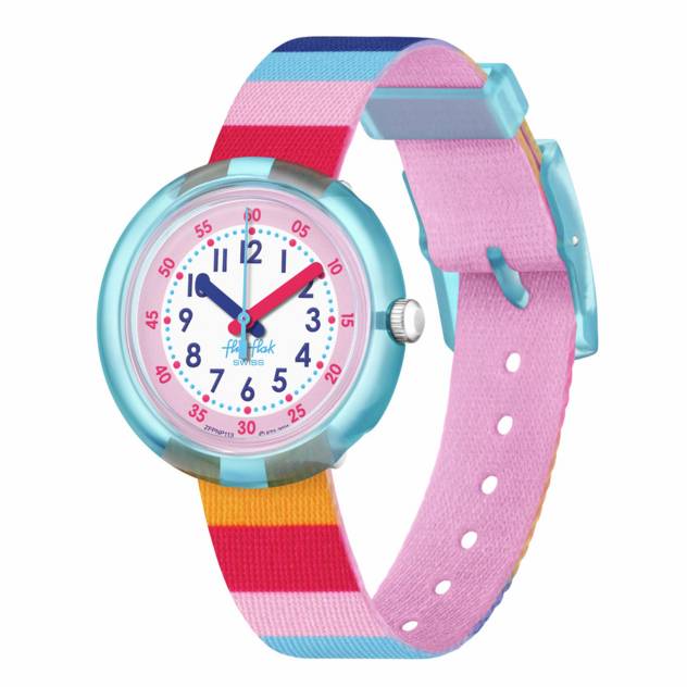 Flik Flak Uhr "Stripy Pink"