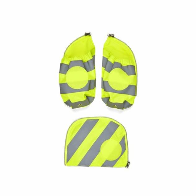 ERGOBAG fluo Seitentaschen Zip-Set mit Reflektorstreifen