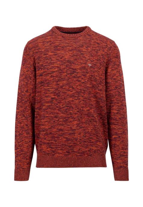 FYNCH-HATTON O-Neck, twisted mouliné