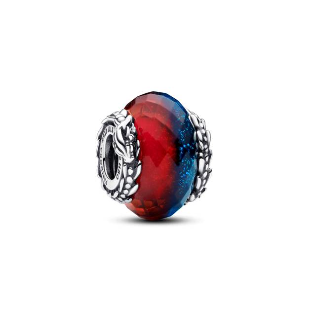 PANDORA Game of Thrones Eis & Feuer Drachen Doppeltes Murano-Glas Charm