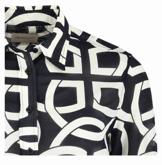 GANT Baumwoll-Seiden-Bluse