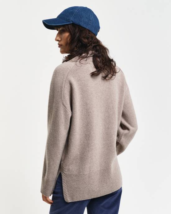 GANT HERRINGBONE DETAIL ROLLNECK