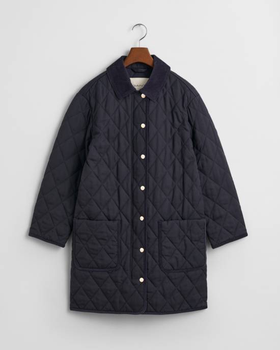 GANT QUILTED COAT WITH CORD DETAILS