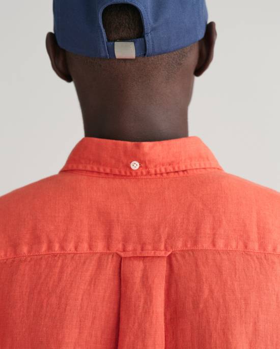 GANT Stückgefärbtes Regular Fit Leinen Hemd